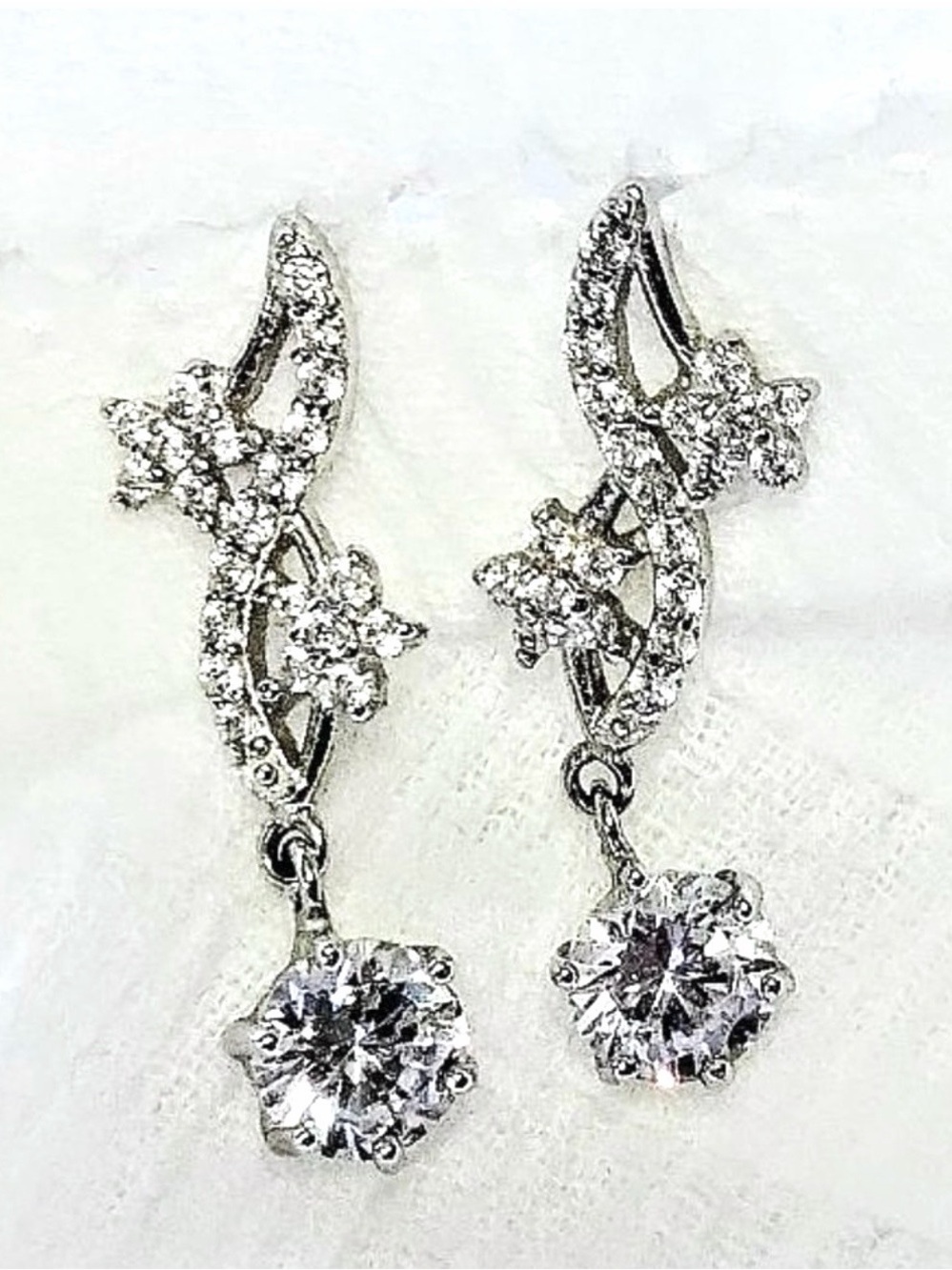 Artisan Sparkling Sterling Silver Earrings